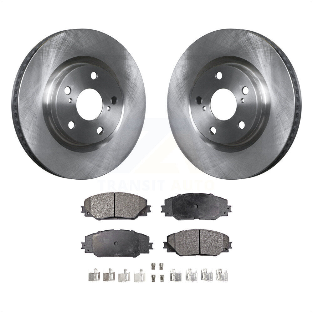 Front Brake Rotor & Semi-Metallic Pad Kit For Toyota RAV4 Scion tC Mat