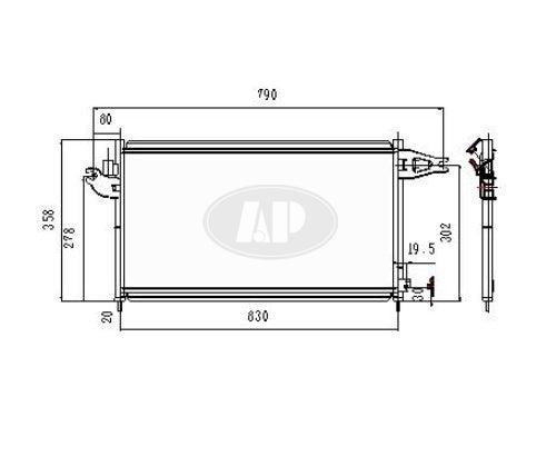 2002-2006 Acura Rsx Condenser (3060)