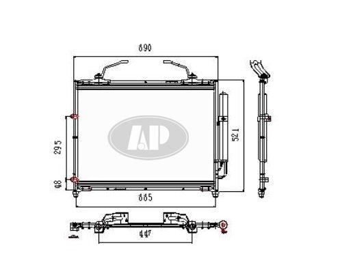 2003-2006 Acura Mdx Condenser (3290)