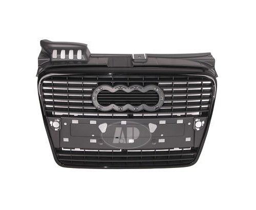 2006-2008 Audi A4 Grille (Ptd/Primed-Black) With Out S-Line Pkg