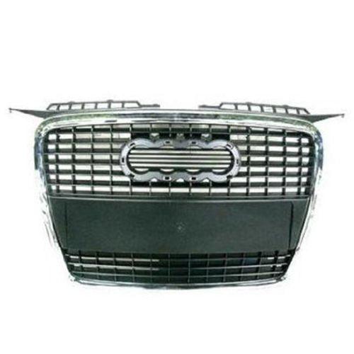 2006-2008 Audi A3 Grille (Chrome/Primed-Black) With Out Sport Pkg