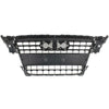 2009-2012 Audi A4 Grille Black With Black Frame