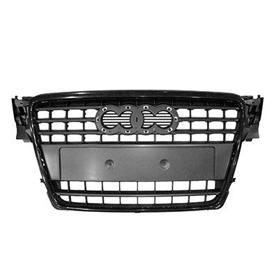 2009-2012 Audi A4 Grille Black With Black Frame