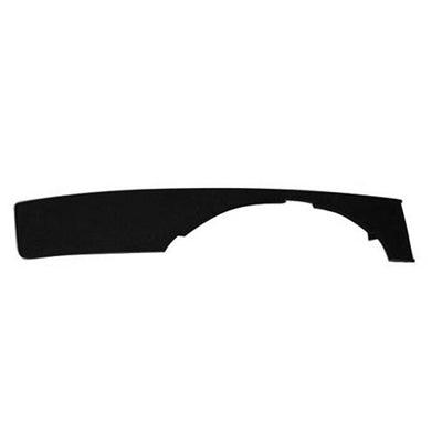 2007-2009 Audi A4 Cabrio / Convertible Fog Lamp Trim Front Driver Side Upper With Out Sprt Pkg Matte-Black