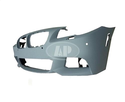 2011-2013 Bmw 5 Series Bumper Front With Sensor Ho With Side Cam Hole With M Pkg Primed