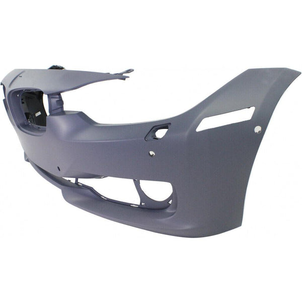 2012-2015 Bmw 3 Series Sedan Bumper Front With Sensor/Wash/Park Distance Control With Out Cam Hole With Out Moulding Hole Primed Capa