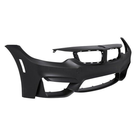 2013-2018 Bmw 3 Series Sedan Bumper Front Primed With M-Pkg/Park Distance/Park Sensor With Out Washer/Camera Capa