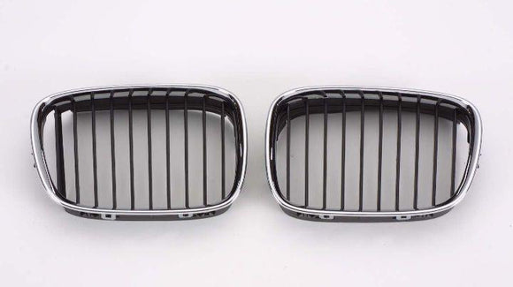 1997-2003 Bmw 5 Series Grille Driver Side Chrome/Black