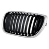 2002-2005 Bmw 3 Series Sedan Grille Driver Side Chrome/Black