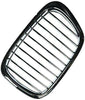 2001-2003 Bmw 5 Series Grille Driver Side Chrome/Black 540