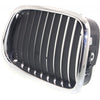 2001-2003 Bmw 5 Series Grille Driver Side Chrome/Black 525I/530I