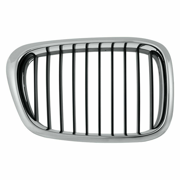 2001-2003 Bmw 5 Series Grille Passenger Side Chrome/Black 525I/530I