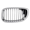 2003-2006 Bmw 3 Series Coupe Grille Driver Side Chrome/Black [11 Black Vertical Bars With Chrome Face Surearounded By Chrome Frame]