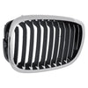 2003-2006 Bmw 3 Series Coupe Grille Driver Side Chrome/Black [11 Black Vertical Bars With Chrome Face Surearounded By Chrome Frame]