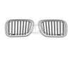 2004-2006 Bmw X5 Grille Driver Side Chrome/Silver With Titanium