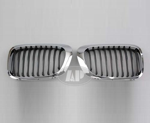 1999-2006 Bmw 3 Series Coupe Grille Passenger Side Black With Chrome Trim