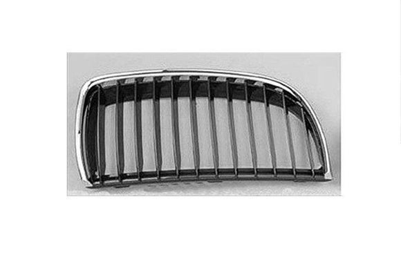 2006-2009 Bmw 3 Series Wagon Grille Passenger Side Chrome/Black 325I/Xi/328I/Xi 06-08