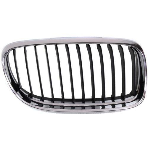 2009-2011 Bmw 3 Series Sedan Grille Passenger Side Chrome/Black