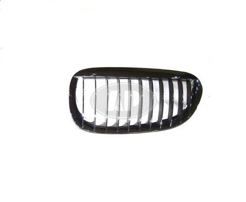 2004-2010 Bmw 6 Series Grille Driver Side Chrome/Black