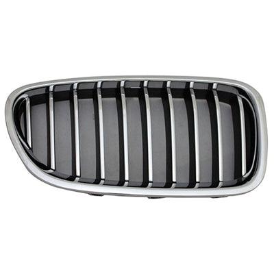 2014-2016 Bmw 5 Series Grille Passenger Side Chrome 528 Models With Out M Pkg/Night Vision