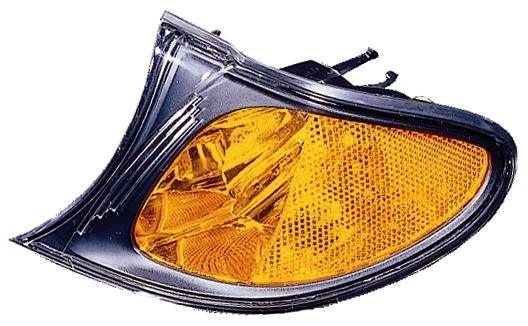 2002-2005 Bmw 3 Series Sedan Side Marker Lamp Driver Side Amber Lens Black Bezel High Quality