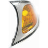 2002-2005 Bmw 3 Series Sedan Side Marker Lamp Driver Side Amber With Chrome Bezel High Quality