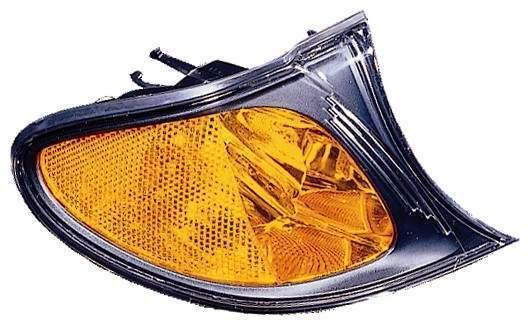 2002-2005 Bmw 3 Series Wagon Side Marker Lamp Passenger Side Amber Lens Black Bezel High Quality