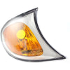 2002-2005 Bmw 3 Series Sedan Side Marker Lamp Passenger Side Amber With Chrome Bezel High Quality