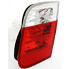 2002-2005 Bmw 3 Series Sedan Trunk Lamp Passenger Side (Back-Up Lamp) Clear/Red Lens High Quality