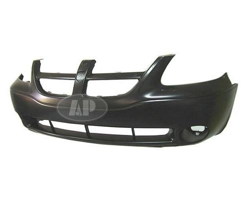 2001-2004 Dodge Caravan Bumper Front Primed Se With Fog Lamp Hole Capa