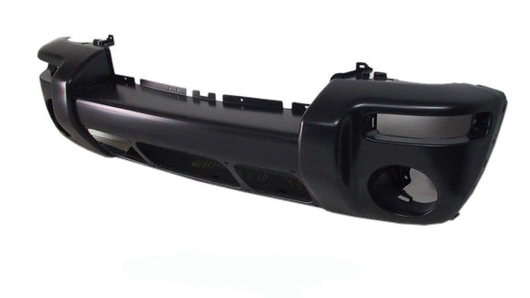 2002-2004 Jeep Liberty Bumper Front Primed-Black Renegade Model With Hole For Center Applique Capa