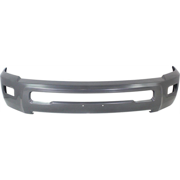 Bumper Face Bar Front Dodge Ram 3500 2011-2014 Painted Gray With Fog Lamp Hole