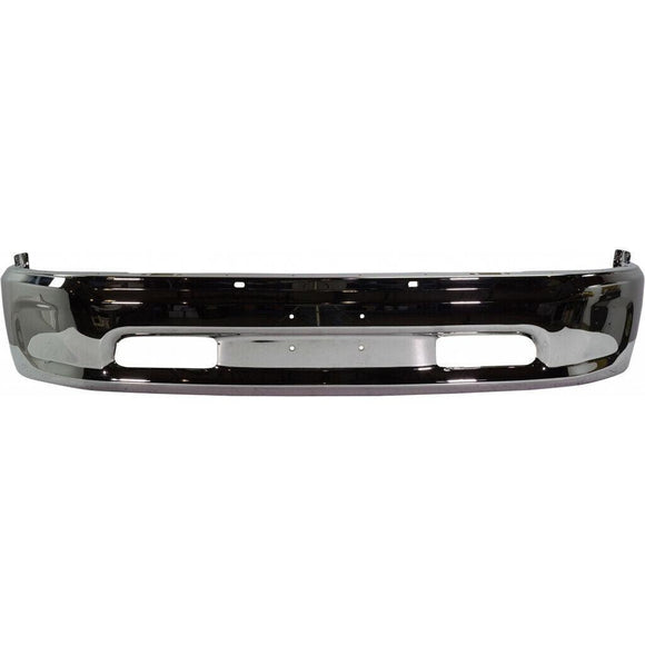 2013-2018 Ram Ram 1500 Bumper Face Bar Front Chrome Without Sensor Without Fog Lamp Hole