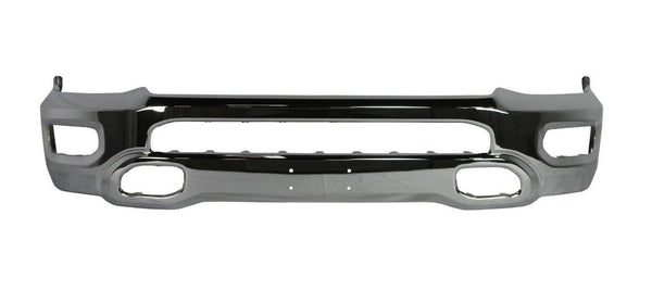 2019-2021 Ram Ram 1500 Bumper Face Bar Front Chrome Steel Exclude Rebel Model