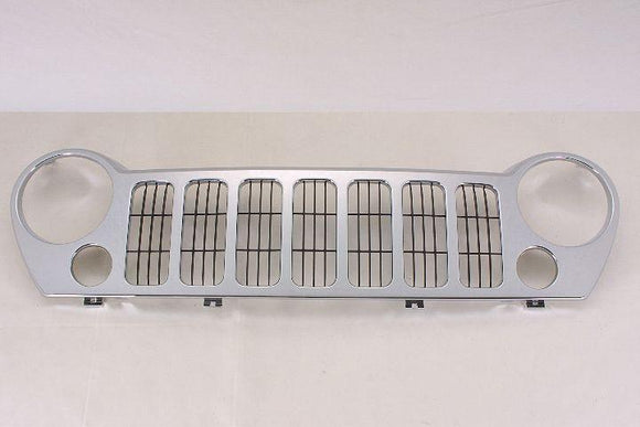 2005-2007 Jeep Liberty Grille Chrome With Fog