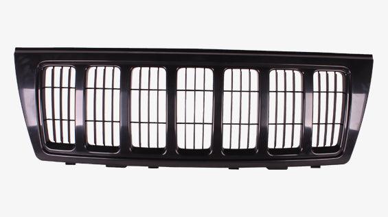 2004 Jeep Grand Cherokee Grille Black Surearound/Insert Laredo/Sport Models