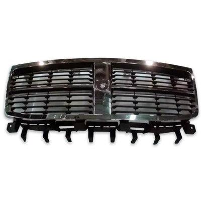 2007-2009 Dodge Durango Grille Matte-Black With Chrome Frame 07-09