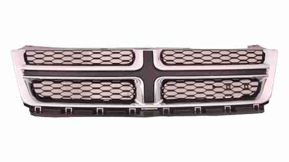 2011-2014 Dodge Avenger Grille Matte-Dark Gray With Chrome Mldg