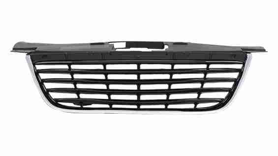 2011-2014 Chrysler 200 Convertible Grille Chrome Front With Black Slats