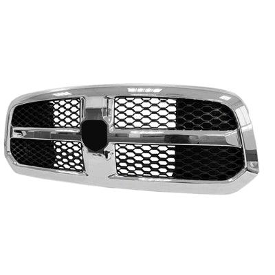 2013-2019 Ram Ram 1500 Grille Matte-Black Honeycomb With Chrome Front