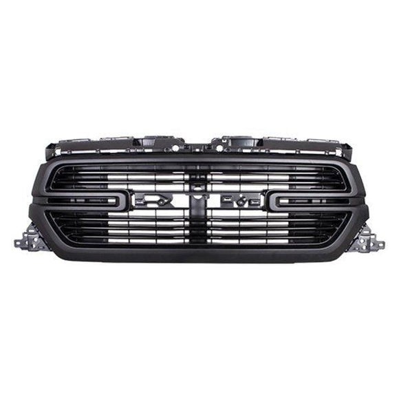 2019-2021 Ram Ram 1500 Grille Matte Dark Gray With Surearound View Camera