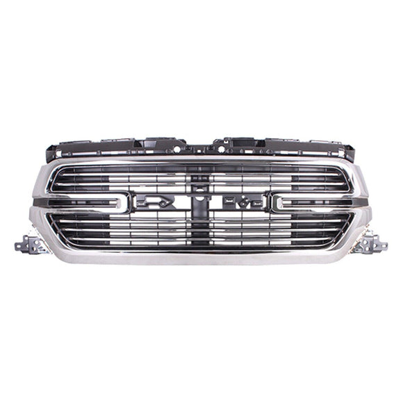 2019-2021 Ram Ram 1500 Grille Chrome Surearound With Chrome Billets With Camera Laramie Model