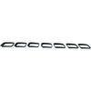 2017-2021 Jeep Grand Cherokee Grille Trim Ring Set Ptd Black 7-Pc For Srt/Trackhawk