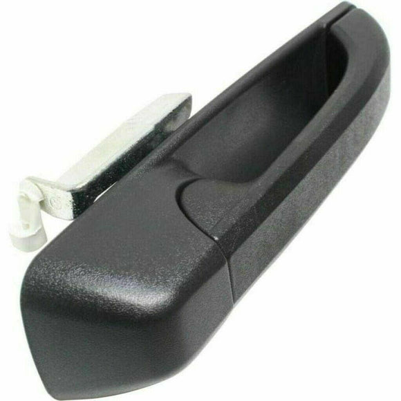 2010 Dodge Ram 2500 Door Handle Front/Rear Passenger Side Outer Black Textured With Out Keyhole