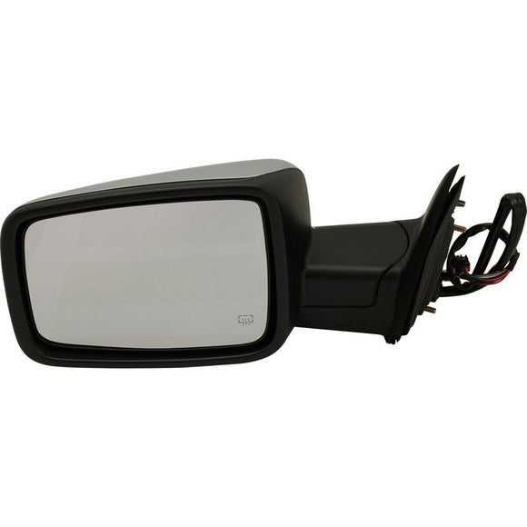 2011-2013 Ram Ram 2500 Mirror Driver Side Power Heated Without Tow With Signal/Puddle Lamp With Chrome Cap