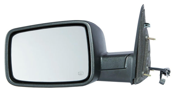 2010 Dodge Ram 2500 Mirror Driver Side Power Heated Textured With Out Signal/Memory/Puddle Lamp Non-Tow Type