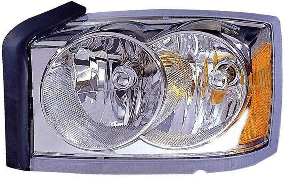 Head Lamp Driver Side Dodge Dakota 2005 (Without Black Bezel) Capa , Ch2502159C