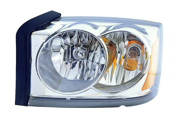 2006-2007 Dodge Dakota Head Lamp Driver Side With Out Black Bezel High Quality