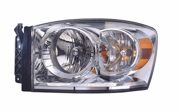 2007-2009 Dodge Ram 3500 Head Lamp Driver Side With Out Lower Amber High Quality