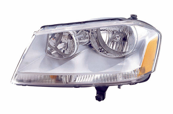 Head Lamp Driver Side Dodge Avenger 2008-2014 Chrome Housing Capa , Ch2502182C